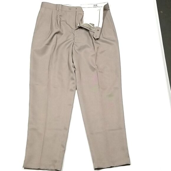 🎁5/$25 Simply Basic Pants Men's Size 40 Dress Tan Front and Rear Pockets NWT - Picture 1 of 10